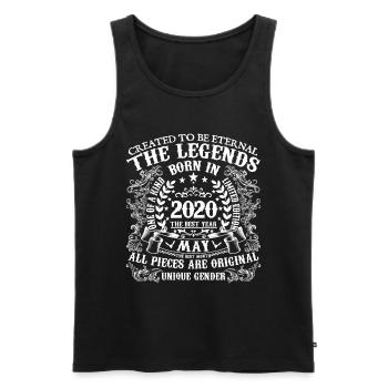 Mai 2020 Jubiläum 2020 Mai Bestes Jahr - Männer Premium Bio Tank Top - Schwarz - Vorne - Michal (187cm)