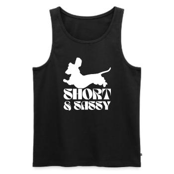 Dachshund Dog Dachshund Dog Breed Dachshund - Men's Premium Organic Tank Top - black - Front - AI Model Male 178 light (178cm)