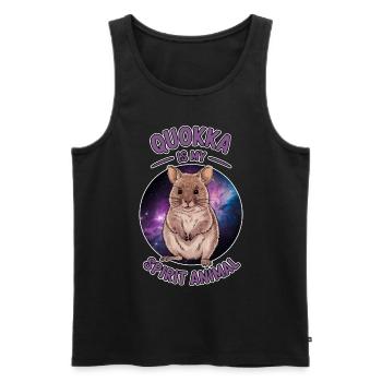 Quokka Disant Australie Drôle Quokka Cadeau - Débardeur bio Premium Homme - noir - Devant - Michal (187cm)