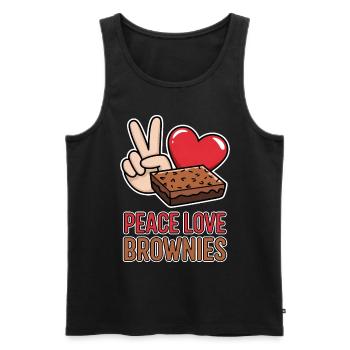 Brownies Spruch Gebäck Lustiges Brownie Geschenk - Männer Premium Bio Tank Top - Schwarz - Vorne - AI Model Male 178 light (178cm)