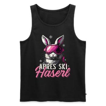 Après-ski Bunny Skier Après Ski Party Femmes - Débardeur bio Premium Homme - noir - Devant - Michal (187cm)