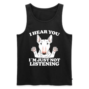 Bullterrier Spruch Lustiges Bullterrier Geschenk - Männer Premium Bio Tank Top - Schwarz - Vorne - Michal (187cm)