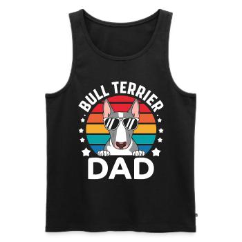 Bull Terrier Saying Funny Bull Terrier Gift - Men's Premium Organic Tank Top - black - Front - Michal (187cm)