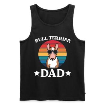 Bull Terrier Saying Funny Bull Terrier Gift - Men's Premium Organic Tank Top - black - Front - Michal (187cm)