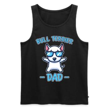 Bull Terrier Saying Funny Bull Terrier Gift - Men's Premium Organic Tank Top - black - Front - Michal (187cm)