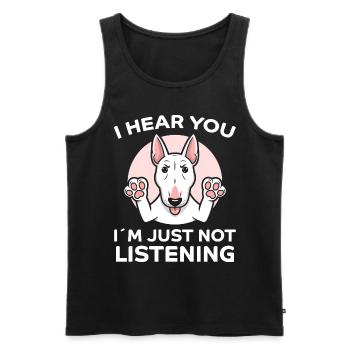 Bullterrier Spruch Lustiges Bullterrier Geschenk - Männer Premium Bio Tank Top - Schwarz - Vorne - Michal (187cm)