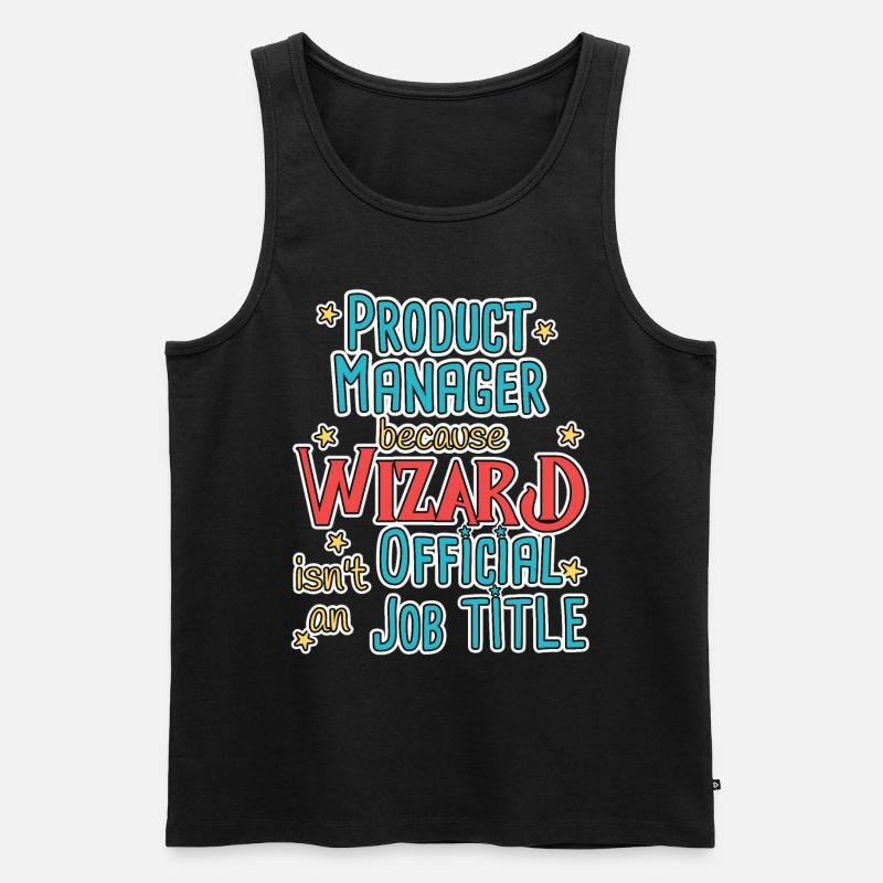 Product Manager Wizard - Männer Premium Bio Tank Top - Schwarz