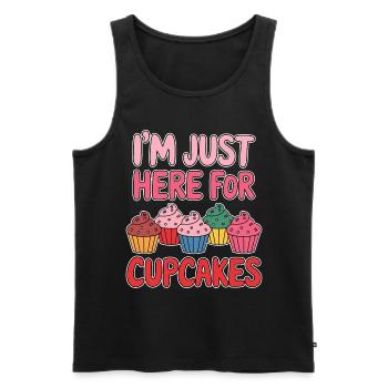 Cupcake Spruch Cupcakes Lustiges Cupcake Geschenk - Männer Premium Bio Tank Top - Schwarz - Vorne - AI Model Male 178 light (178cm)