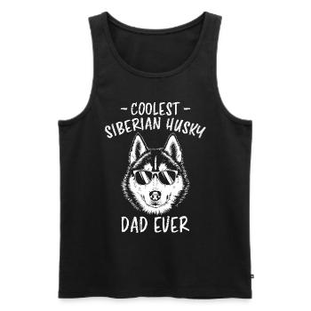 Siberian Husky Spruch Siberian Huskies Geschenk - Männer Premium Bio Tank Top - Schwarz - Vorne - AI Model Male 178 light (178cm)