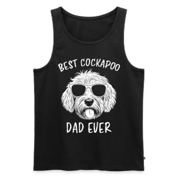 Cockapoo Saying Dad Funny Cockapoo Gift - Men's Premium Organic Tank Top - black - Front - Michal (187cm)