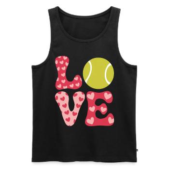 Tennis Saying Tennis Player Funny Tennis Gift - Men's Premium Organic Tank Top - black - Front - Michal (187cm)