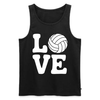 volley-ball dire drôle de cadeau de volley-ball - Débardeur bio Premium Homme - noir - Devant - Michal (187cm)