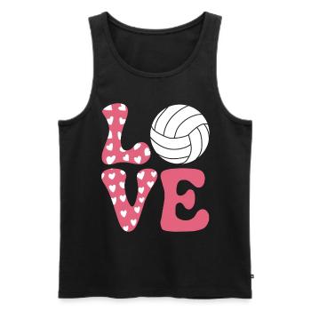 volley-ball dire drôle de cadeau de volley-ball - Débardeur bio Premium Homme - noir - Devant - Michal (187cm)