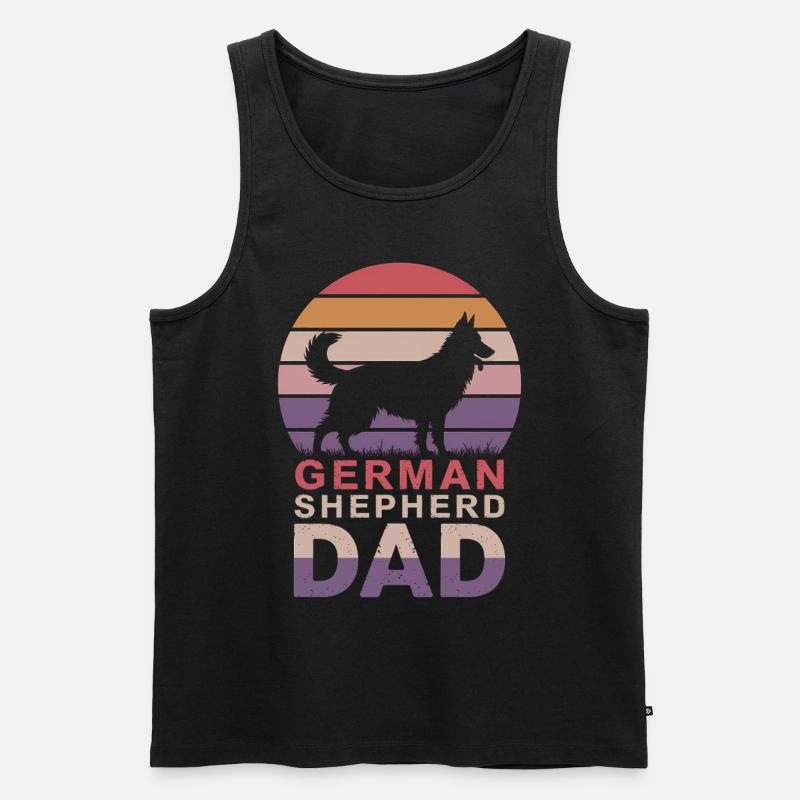 Deutscher Schäferhund Spruch Schäferhund Geschenk - Männer Premium Bio Tank Top - Schwarz