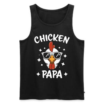 Huhn Spruch Hahn Landwirtin Lustig Hühner Geschenk - Männer Premium Bio Tank Top - Schwarz - Vorne - Michal (187cm)