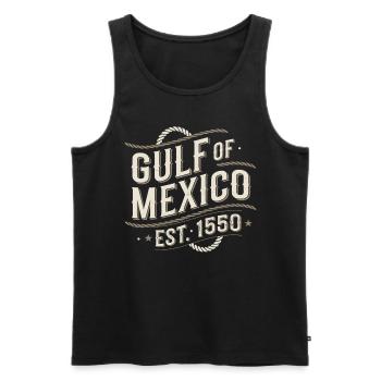 Gulf Of Mexico - Männer Premium Bio Tank Top - Schwarz - Vorne - Michal (187cm)