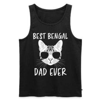 Bengalkatze Spruch Lustiges Bengalkatzen Geschenk - Männer Premium Bio Tank Top - Schwarz - Vorne - AI Model Male 178 light (178cm)