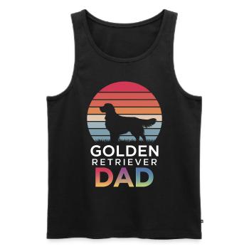 Golden Retriever Spruch Golden Retriever Geschenk - Männer Premium Bio Tank Top - Schwarz - Vorne - Michal (187cm)
