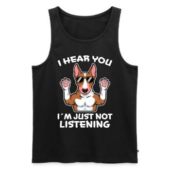 Bullterrier Spruch Lustiges Bullterrier Geschenk - Männer Premium Bio Tank Top - Schwarz - Vorne - Michal (187cm)