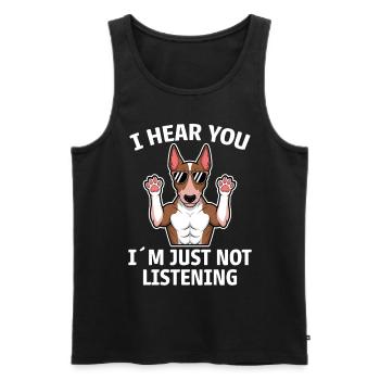 Bullterrier Spruch Lustiges Bullterrier Geschenk - Männer Premium Bio Tank Top - Schwarz - Vorne - Michal (187cm)