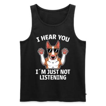 Bullterrier Spruch Lustiges Bullterrier Geschenk - Männer Premium Bio Tank Top - Schwarz - Vorne - Michal (187cm)