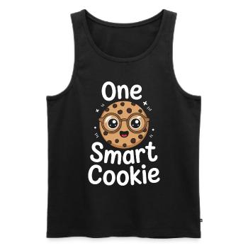 Cookies Saying Chocolate Cookies Funny Cookie Gift - Men's Premium Organic Tank Top - black - Front - AI Model Male 178 light (178cm)
