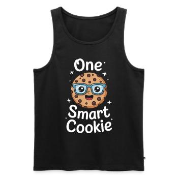 Cookies Saying Chocolate Cookies Funny Cookie Gift - Men's Premium Organic Tank Top - black - Front - AI Model Male 178 light (178cm)