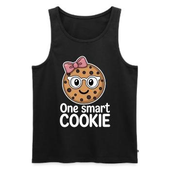 Cookies Saying Chocolate Cookies Funny Cookie Gift - Men's Premium Organic Tank Top - black - Front - AI Model Male 178 light (178cm)