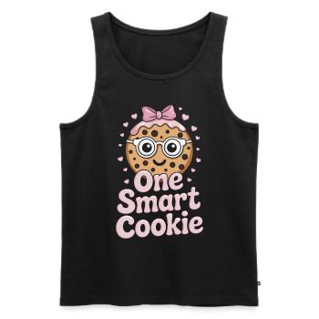 Cookies Saying Chocolate Cookies Funny Cookie Gift - Men's Premium Organic Tank Top - black - Front - AI Model Male 178 light (178cm)
