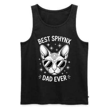 Sphynx Cat Saying Funny Sphynx Cat Gift - Men's Premium Organic Tank Top - black - Front - Michal (187cm)