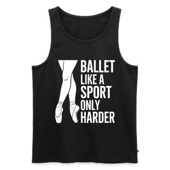 Ballet Saying Ballerina Funny Ballet Gift - Men's Premium Organic Tank Top - black - Front - Michal (187cm)