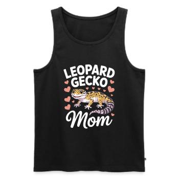 Léopard Gecko Maman Léopards Gecko Reptiles - Débardeur bio Premium Homme - noir - Devant - Michal (187cm)
