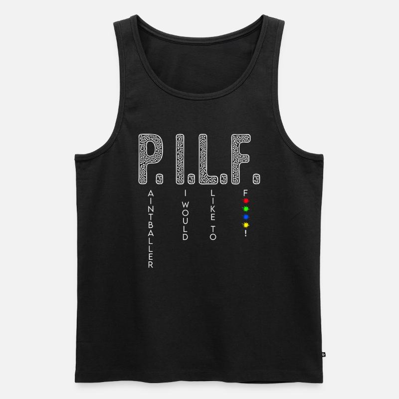 Paintball Gotcha - Männer Premium Bio Tank Top - Schwarz