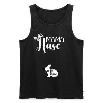 Ostern Schwanger Outfit Ankündigen Großeltern - Männer Premium Bio Tank Top - Schwarz - Vorne - Michal (187cm)