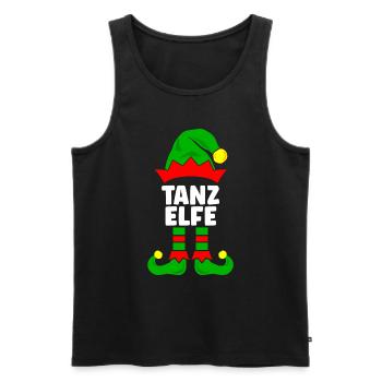 Tanz Elfe Weihnachtsoutfit Familie Partnerlook - Männer Premium Bio Tank Top - Schwarz - Vorne - Michal (187cm)