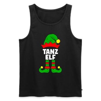 Tanz Elf Weihnachtsoutfit Familie Partnerlook - Männer Premium Bio Tank Top - Schwarz - Vorne - Michal (187cm)