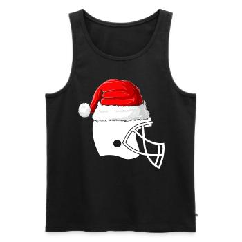 Football Männer Jungen Weihnachten - Männer Premium Bio Tank Top - Schwarz - Vorne - Michal (187cm)