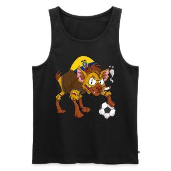 Hyena Fan Ecuador - Men's Premium Organic Tank Top - black - Front - Michal (187cm)