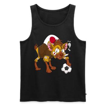 Hyäne Fan Japan - Männer Premium Bio Tank Top - Schwarz - Vorne - Michal (187cm)