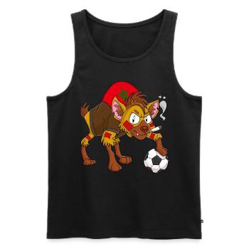 Hyena Fan Morocco - Men's Premium Organic Tank Top - black - Front - AI Model Male 178 light (178cm)