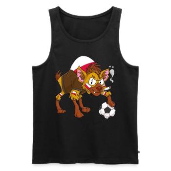 Hyäne Fan Polen - Männer Premium Bio Tank Top - Schwarz - Vorne - Michal (187cm)