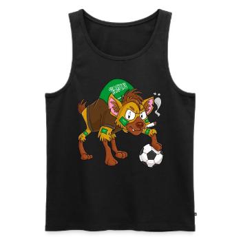 Hyäne Fan Saudi Arabien - Männer Premium Bio Tank Top - Schwarz - Vorne - Michal (187cm)