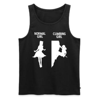 Klettern Bouldern - Männer Premium Bio Tank Top - Schwarz - Vorne - Michal (187cm)