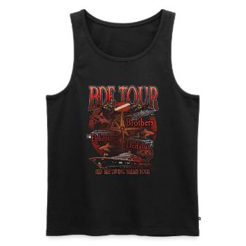 Egypt BDE Diving Elphinstone Dedalus Brothers - Men's Premium Organic Tank Top - black - Front - AI Model Male 178 light (178cm)