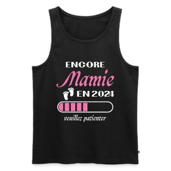 Granny Girl Again 2024 Future Grandma Gift - Men's Premium Organic Tank Top - black - Front - Michal (187cm)