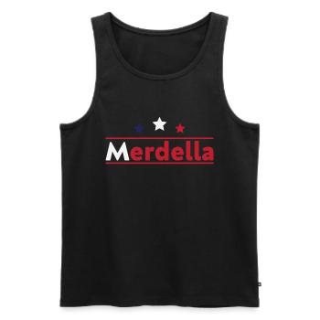 Merdella - Men's Premium Organic Tank Top - black - Front - AI Model Male 178 light (178cm)