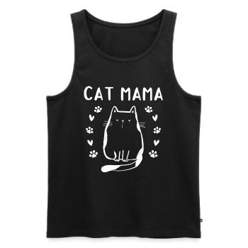 Cat Mama Cute Cat Lover Cat Mama I - Men's Premium Organic Tank Top - black - Front - AI Model Male 178 light (178cm)