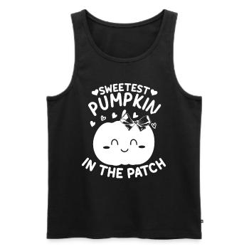 Cutest Pumpkin of the Family I Halloween Pumpkin - Men's Premium Organic Tank Top - black - Front - Michal (187cm)