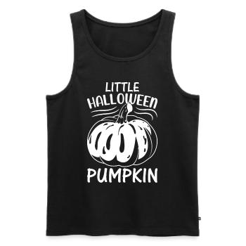 Halloween Pumpkin I Little Halloween Pumpkin - Männer Premium Bio Tank Top - Schwarz - Vorne - AI Model Male 178 light (178cm)
