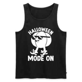Halloween Mode On I Halloween Party Funny Hallowee - Männer Premium Bio Tank Top - Schwarz - Vorne - Michal (187cm)